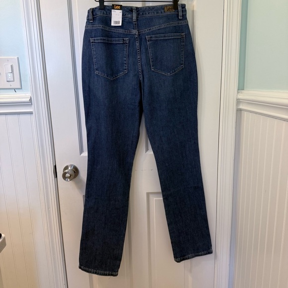Lee Blue Relaxed Fit Straight Leg Jeans Classic Style Women’s Size 10 Long - Picture 5 of 9